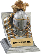 Knight Mascot with Attitude Resin Trophy