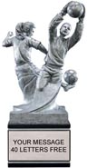 Soccer Double Action Resin Trophy - Female