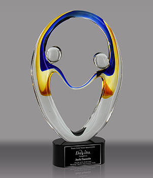 Infinite Teamwork Glass Award