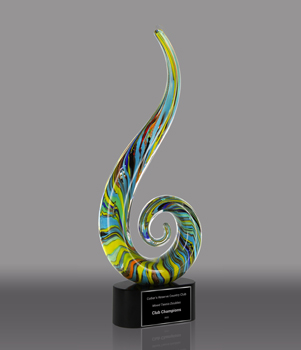 Dragon Tail Art Glass Award
