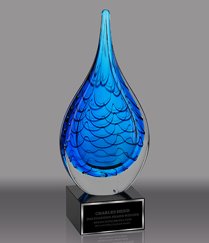 Raindrop Art Glass Award