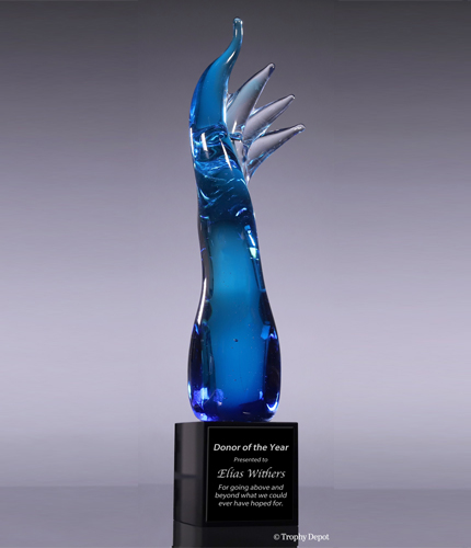 Blue Aspire Art Glass Award