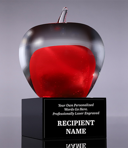 Art Glass Apple Award