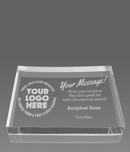 Colorado Paperweight Acrylic Award - 5.8 x 3.75 inch