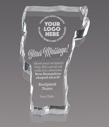 Vermont Paperweight Acrylic Award - 5.5 x 3 inch