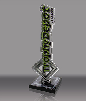 Custom Shaped Acrylic Award - 11 to 16 inches 