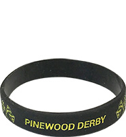 Pinewood Derby Silicone Wrist Band