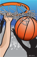 Basketball- Slam Dunk Plaque Insert
