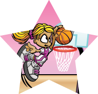 Basketball: Female Pee-Wee Star Insert