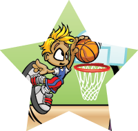 Basketball:  Male Pee-Wee Star Insert
