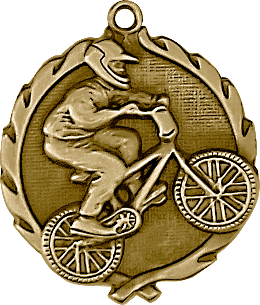 1.75 inch BMX Wreath Medal