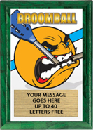 Broomball Full Color KRUNCH Plaque