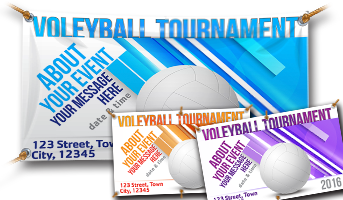 Vinyl Volleyball Banners
