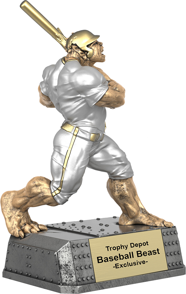 Baseball Beast, Monster Sculpture Trophy - 6.75 inch