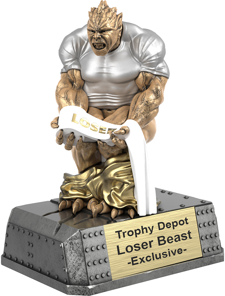Loser Beast Sculpture Trophy - 6 inch