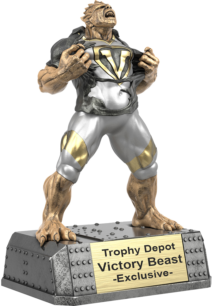Victory Beast Sculpture Trophy - 9.5 inch