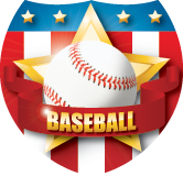 Baseball Stars & Stripes Shield Insert