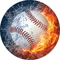 Baseball Fire & Water Insert