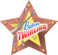 Baton Twirling Star Insert
