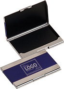 Metal Business Card Holder- Blue