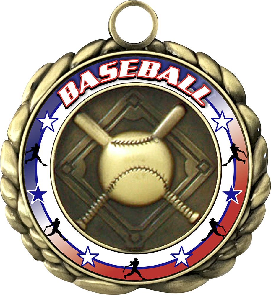 Baseball Wraparoundz Insert Medal