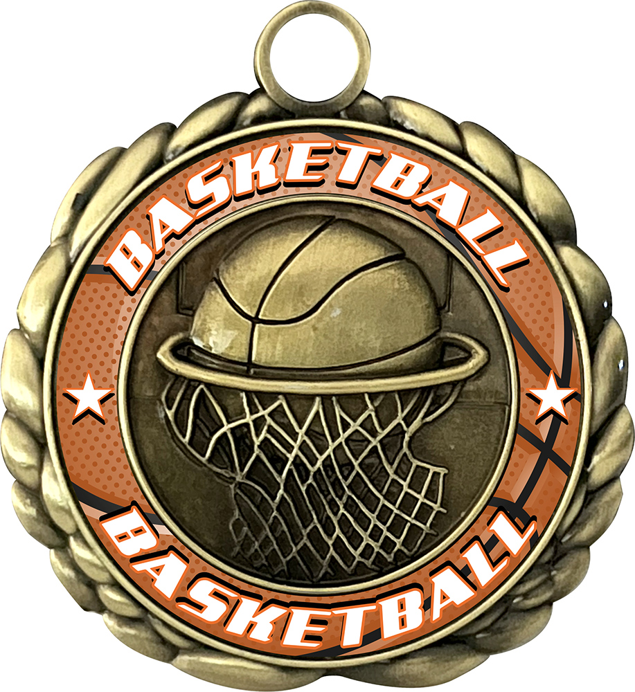 Basketball Wraparoundz Insert Medal