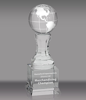 Crystal Pedestal Globe Award