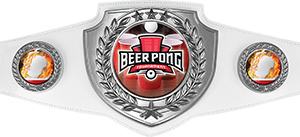 Beer Pong Champion Shield Award Belt