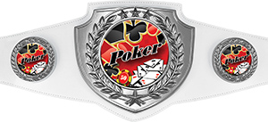 Poker Champion Shield Award Belt
