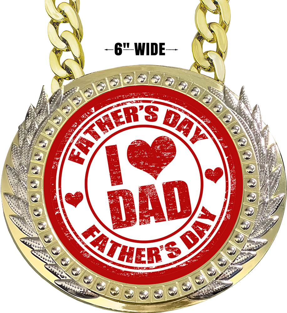 Fathers Day 6 inch Presidential Metal Champ Chain