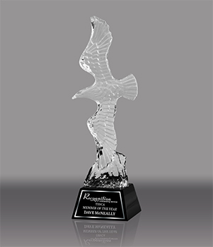 Soaring Eagle Award on Black Crystal Base