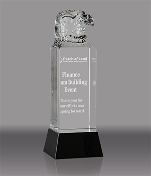 Crystal Eagle Bust Tower Award