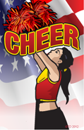 Cheerleading- USA Plaque Insert