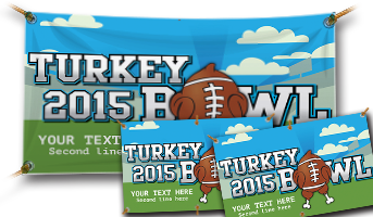 Thanksgiving Vinyl Banner- Cooked Turkey