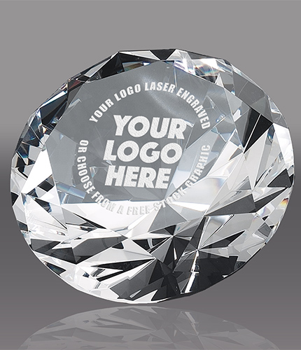 Crystal Diamond Award - 8 inch