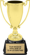 Gold Metal Open Top Cup