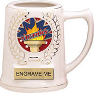 White Ceramic Insert Award Mug