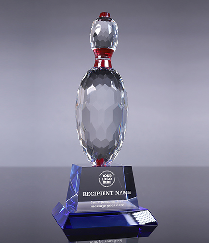 Crystal Bowling Pin Award