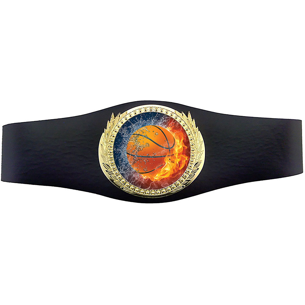 40 inch Basketball Champion Award Belt - Fire & Water