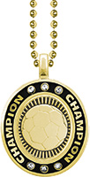 Soccer Gold Champion Charm