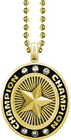 Star Gold Champion Charm