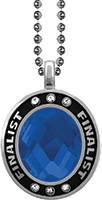 Blue Gem Silver Finalist Charm