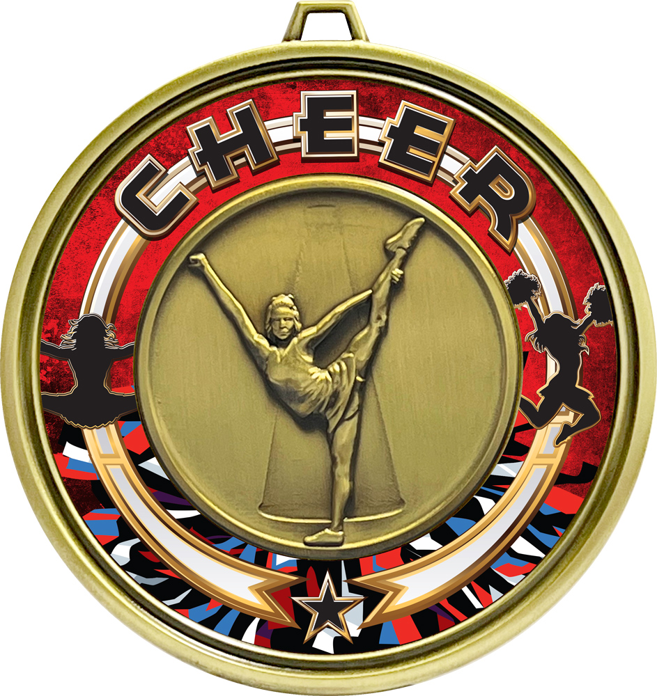 3 inch Eclipse Insert Medal - Cheer