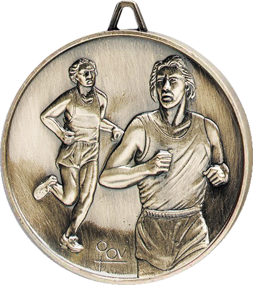 2.5 inch Premium Satin Finish Medal - Cross Country Male