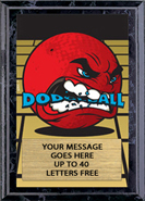 Dodgeball Full Color KRUNCH Plaque