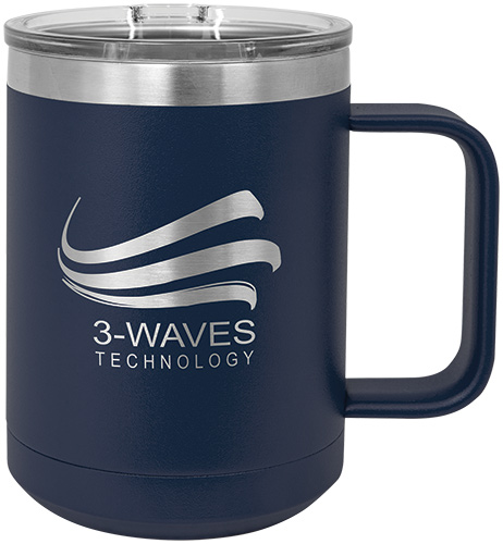 Polar Camel 15oz Handled Coffee Mug - Navy Blue