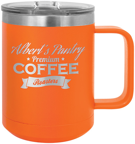 Polar Camel 15oz Handled Coffee Mug - Orange