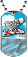 Badminton Dog Tags