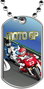 Moto GP Dog Tags