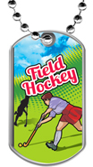 Field Hockey Dog Tags
